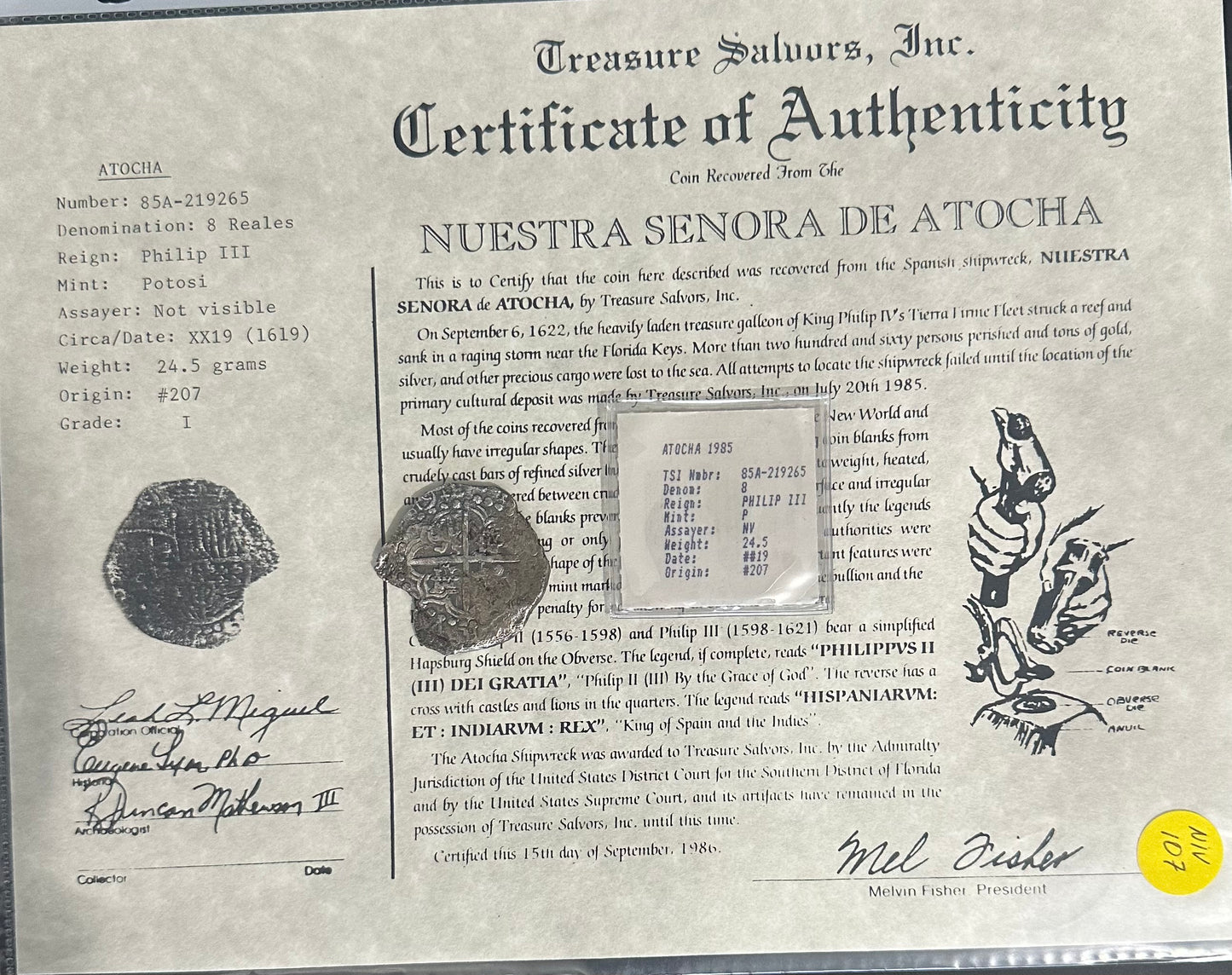 Atocha 8 Reales - Dated x619