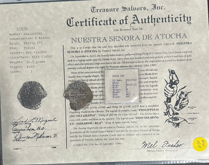 Atocha 8 Reales - Dated x619