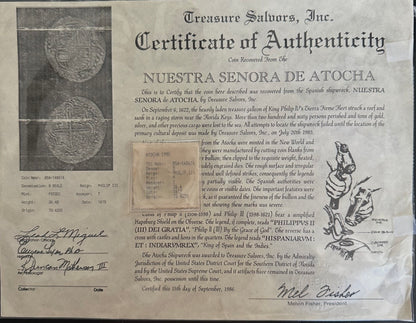 Atocha 8 Reales - Full 1619 Date