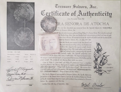 Atocha 8 Reales, Partial Date 161#